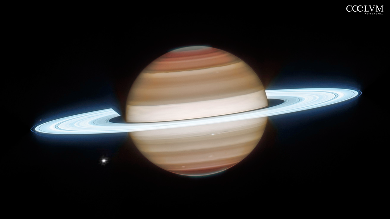 Webb Scruta Saturno nell’Infrarosso, tra Anelli, Vortici e Foschie