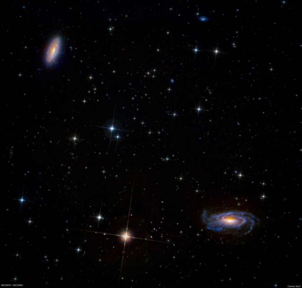 NGC5033-NGC5005 GALASSIE A SPIRALE