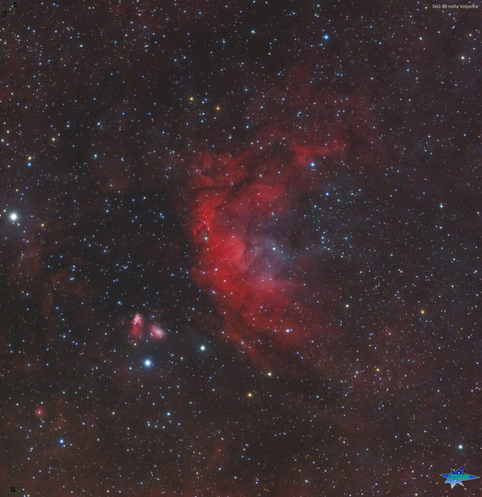 SH2-88 con LBN 137-138 nella Volpetta