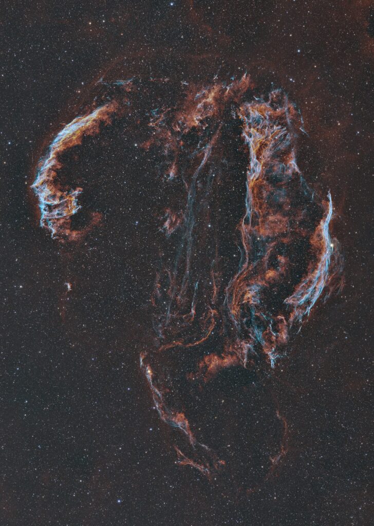 Cosmic Flames – Veil Loop – Supernova Remnant