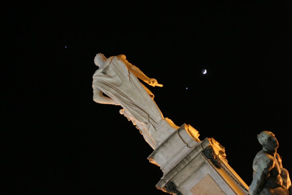Congiunzione Giove – Luna – Venere