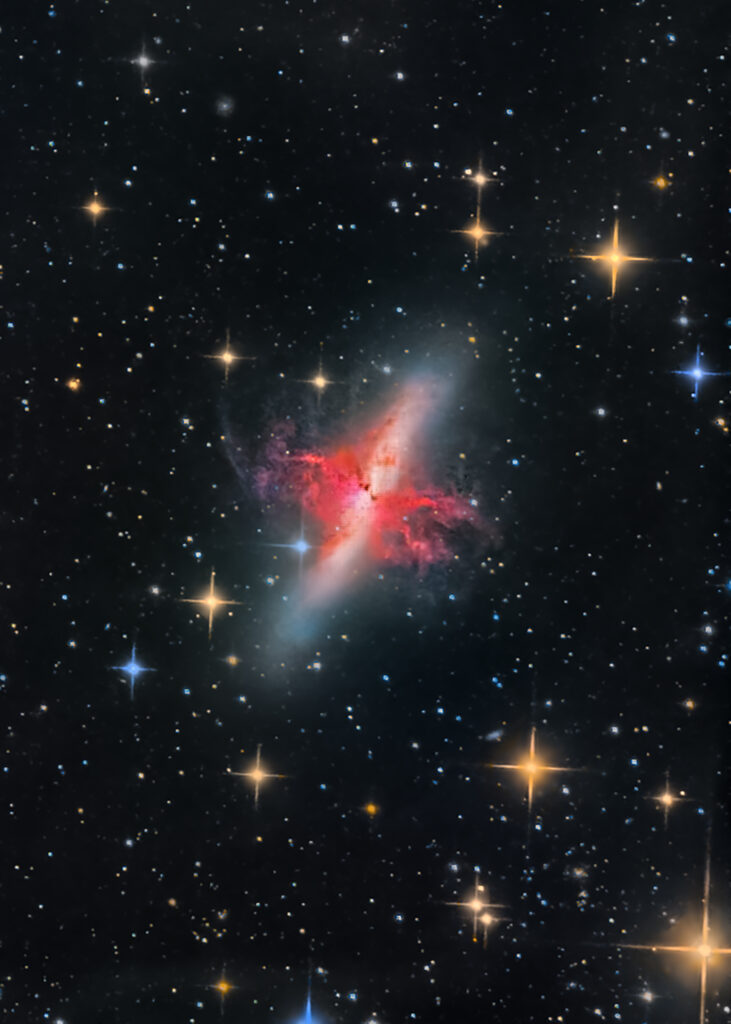 Galassia sigaro in HaRGB