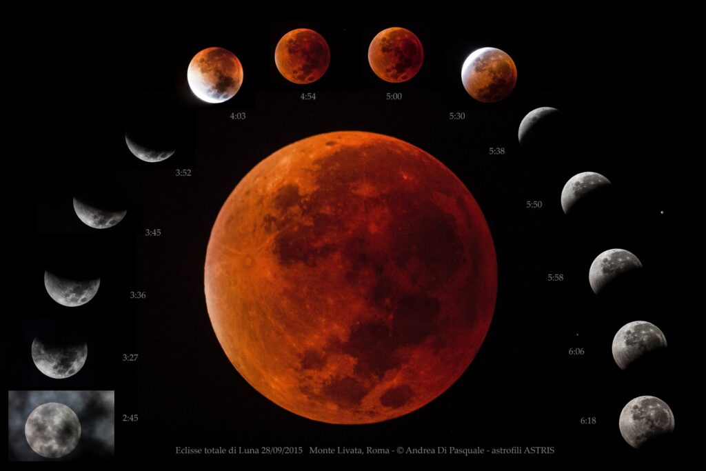 Sequenza Eclisse Totale di Luna
