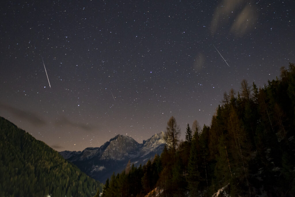 Quadrantidi sulle Dolomiti