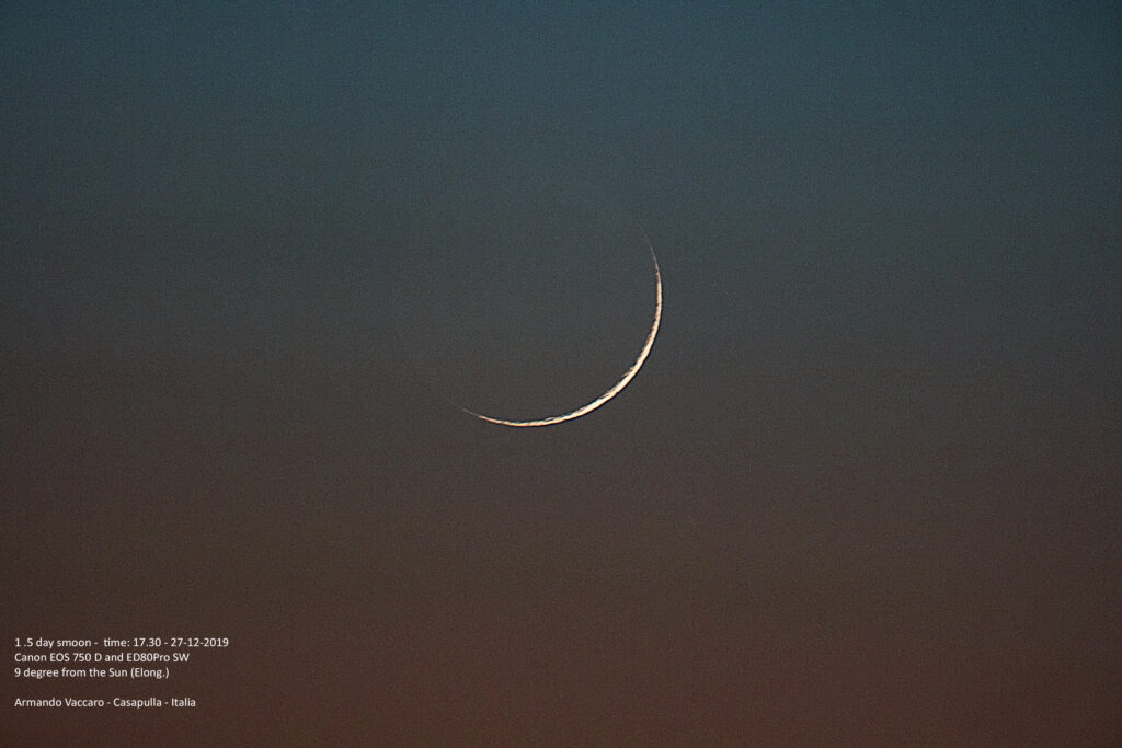 Falce Lunare di 1 giorno
