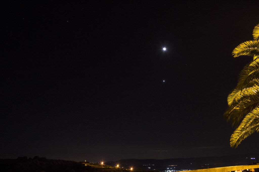 Congiunzione Luna-Venere-Spica
