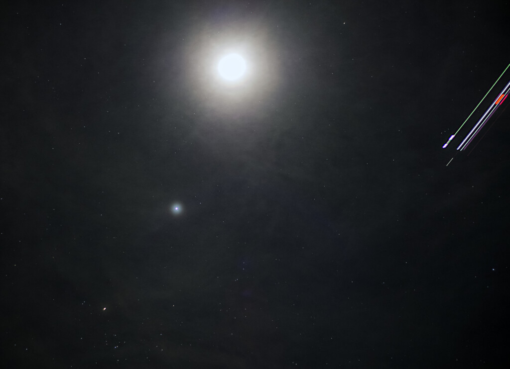 Congiunzione Luna, Giove e Aldebaran