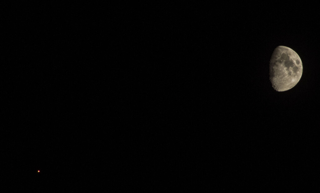 Congiunzione Luna Marte