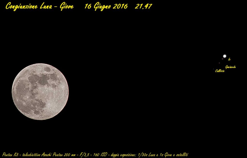 Congiunzione Luna – Giove
