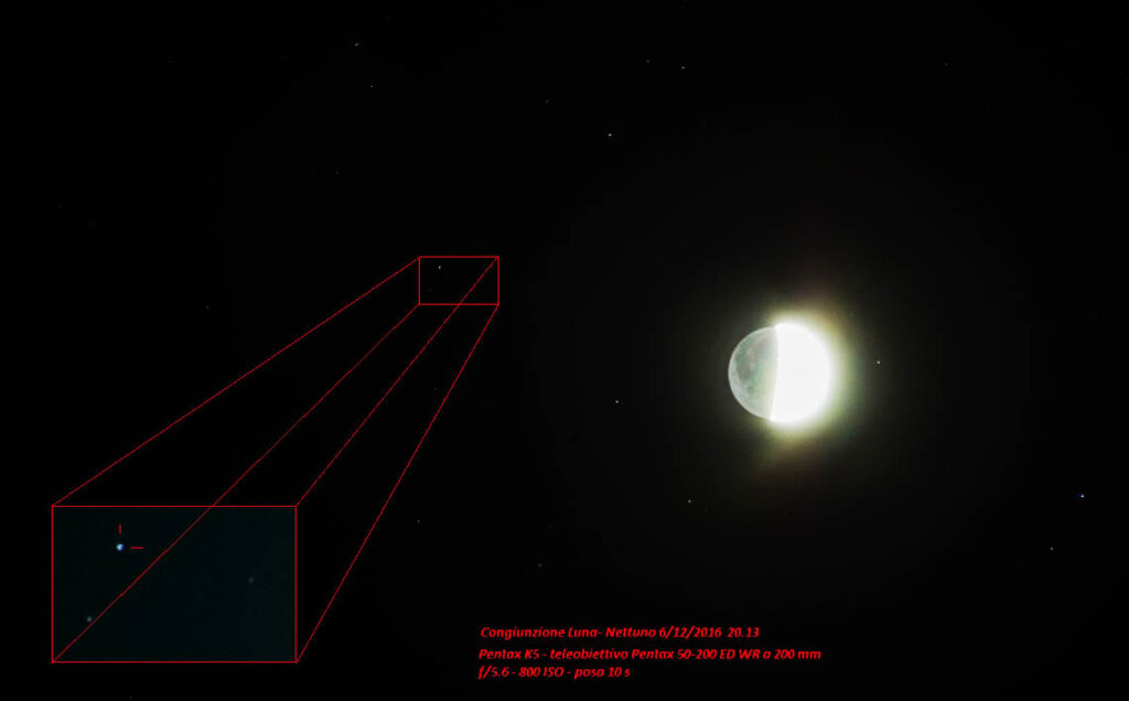 Congiunzione Luna-Nettuno