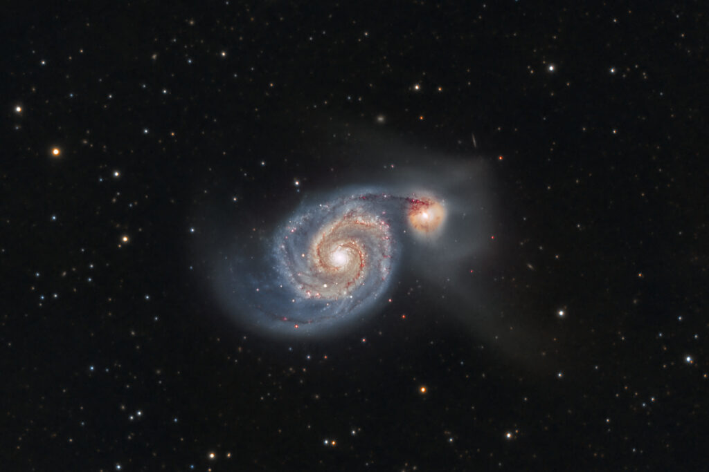 NGC5194, NGC5195, IC4278, IC4277
