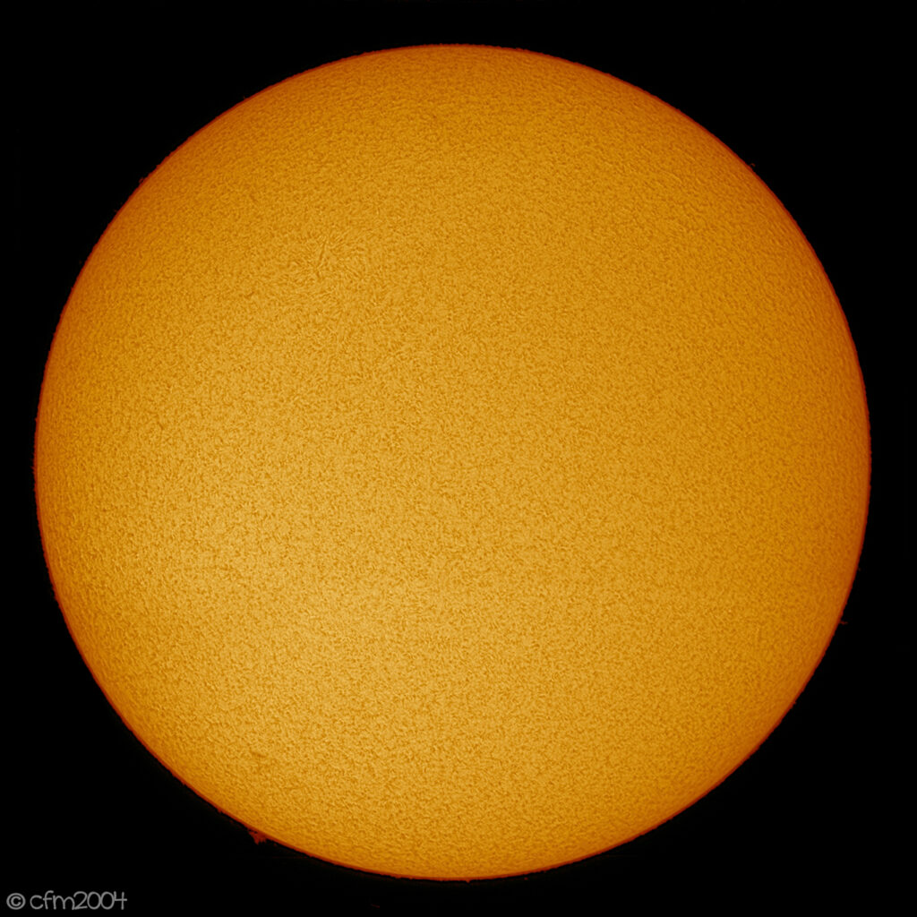 Sole in H-alpha, 7 aprile 2018