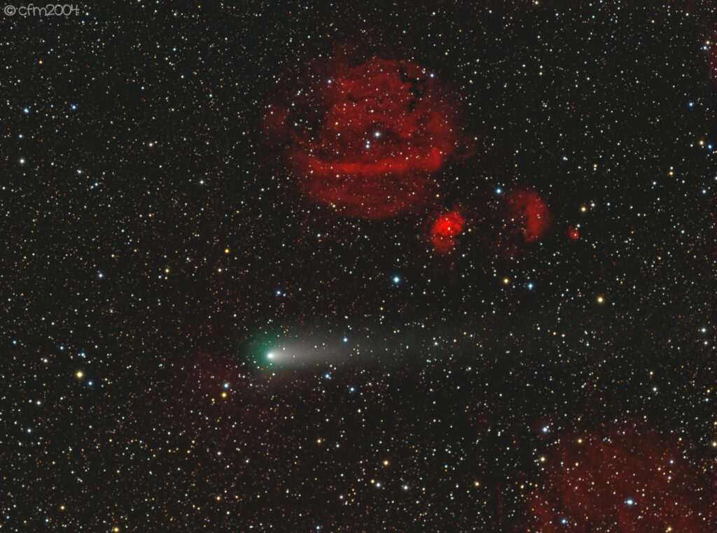 Cometa 21P Giacobini-Zinner accanto a SH2-232