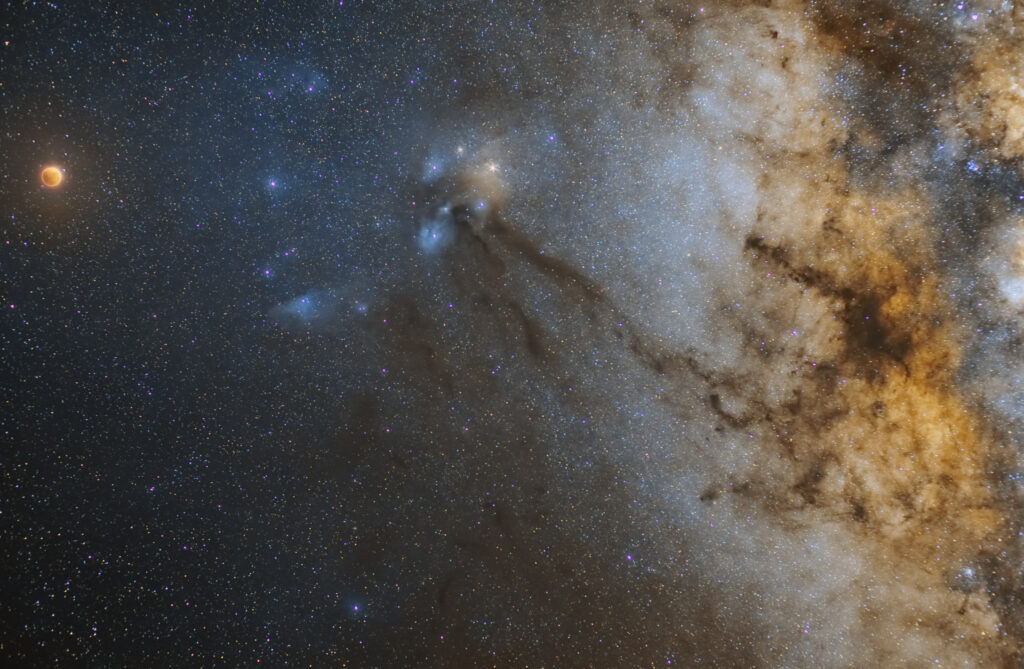 Eclisse di Luna e la Via Lattea