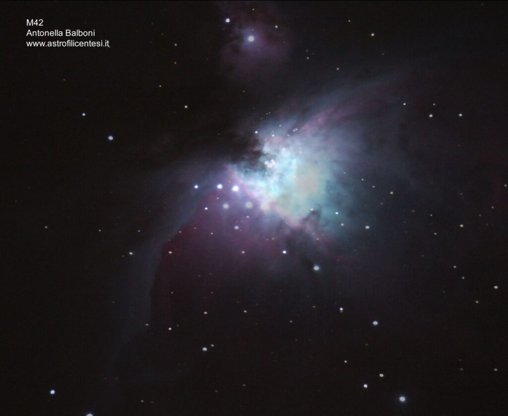La nebulosa M42 in Orione