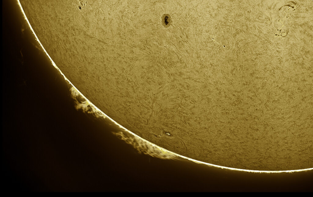 Attività solare del 12-01-2024