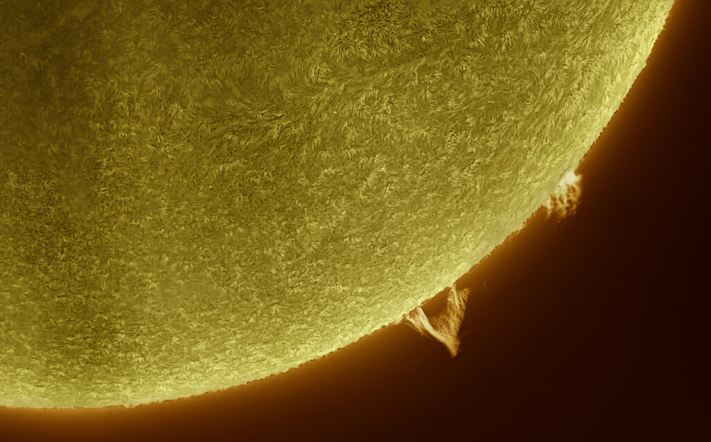 Il Sole prima dell’eclissi