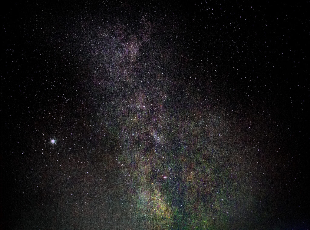 Via Lattea e Giove
