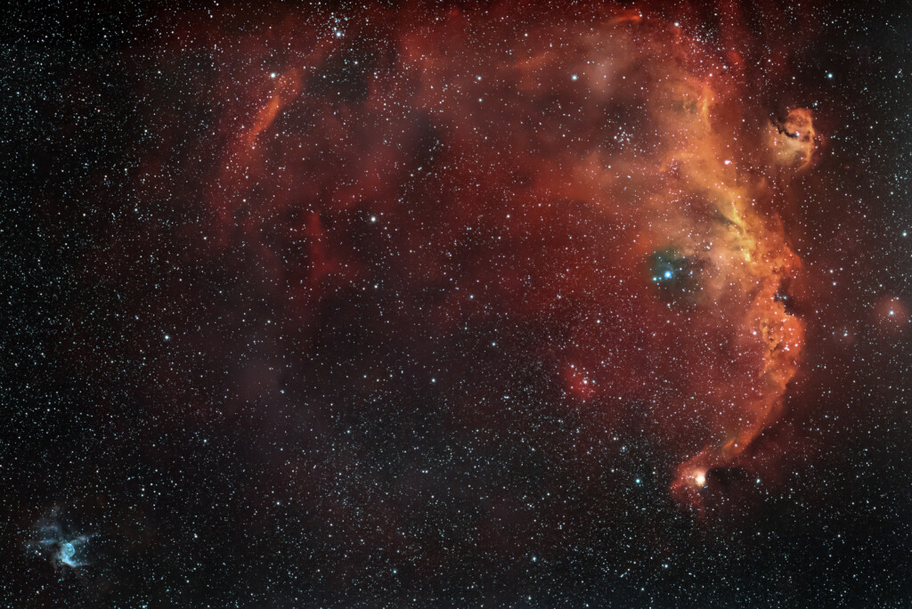 Nebulose Gabbiano e Elmo di Thor