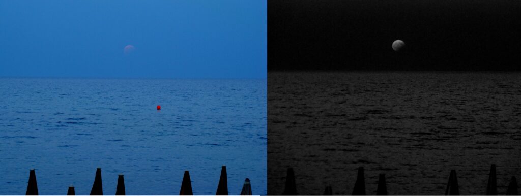 ECLISSE LUNA – CONFRONTO VIS-IR