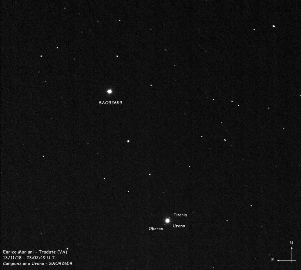 Congiunzione Urano – SAO92659