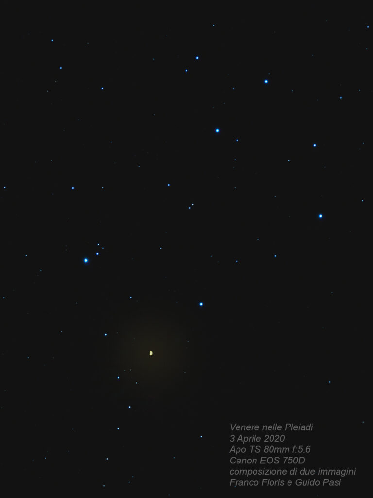 Venere incontra le Pleiadi