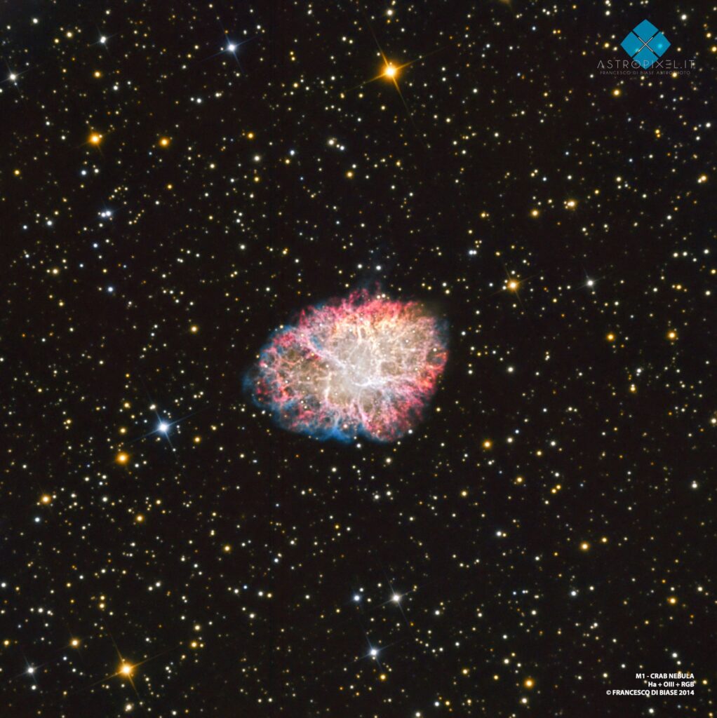 M1 Crab Nebula – Ha OIII RGB