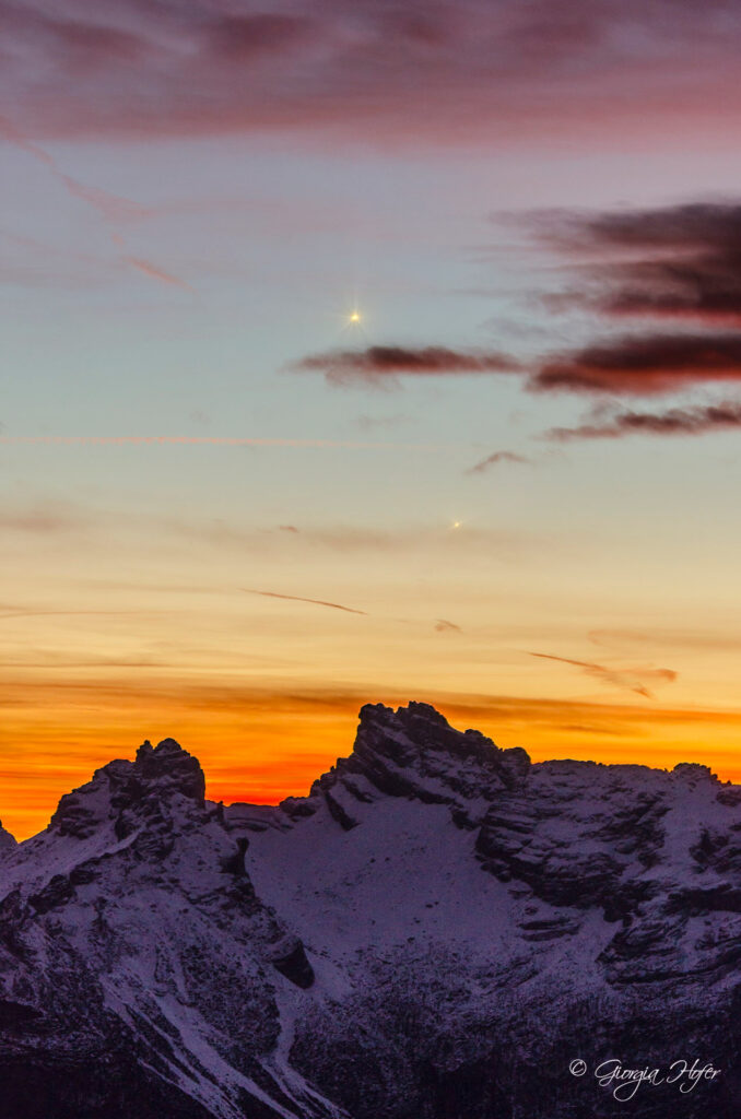 Congiunzione tra Venere e Mercurio