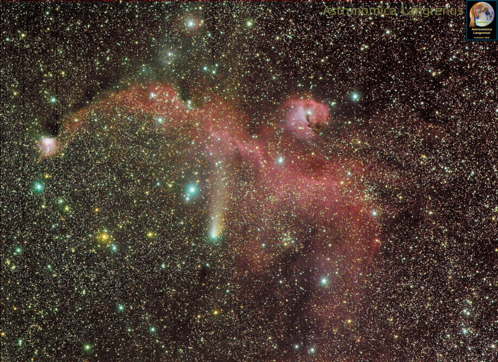 Cometa 21P/Giacobini Zinner e la Nebulosa Gabbiano