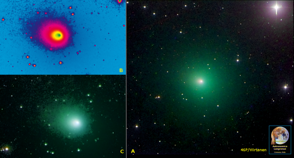 Cometa 46P/Wirtanen il 29/10/2018
