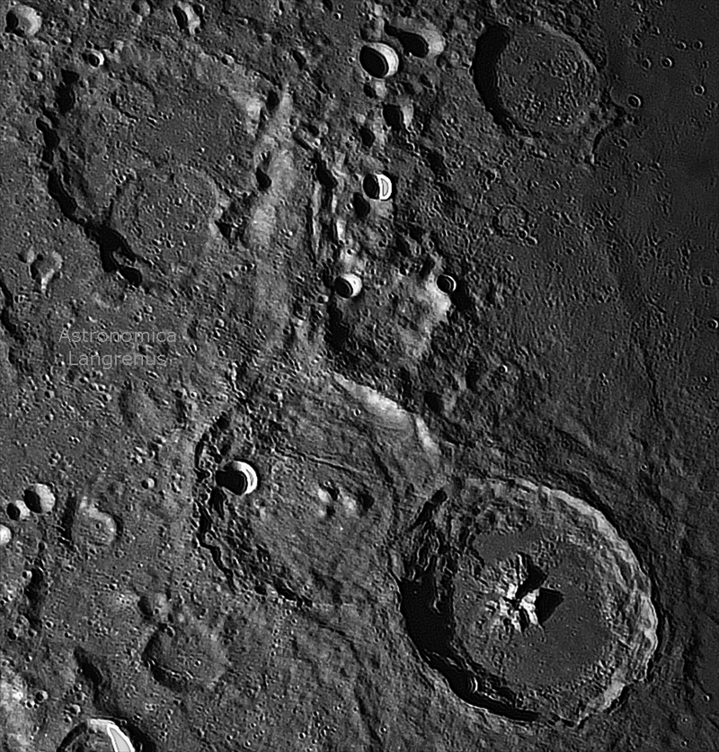 Crateri Theophilus, Cyrillus, Catharina rielaborati