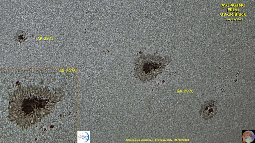 Regioni Solari Attive AR2976-AR2975