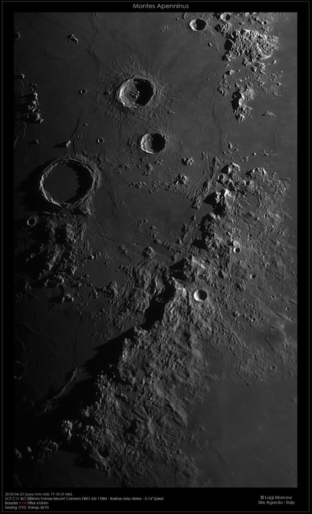 Montes Apenninus – High Resolution