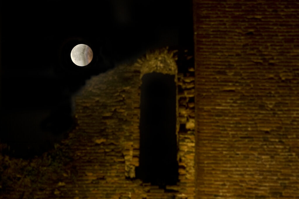 Eclisse di luna-Fase finale HDR