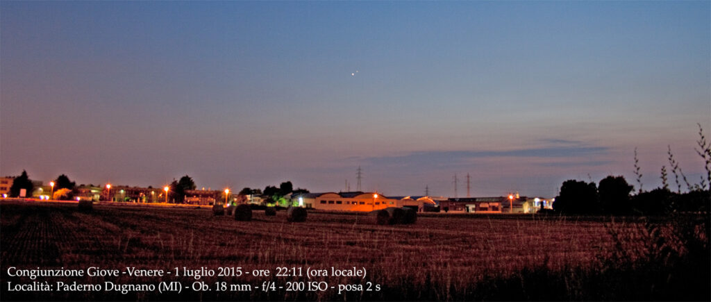 Congiunzione Venere-Giove