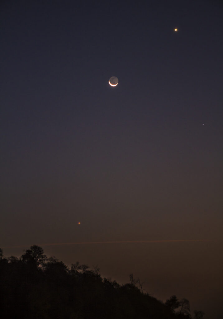 Congiunzione Venere, Luna e Mercurio