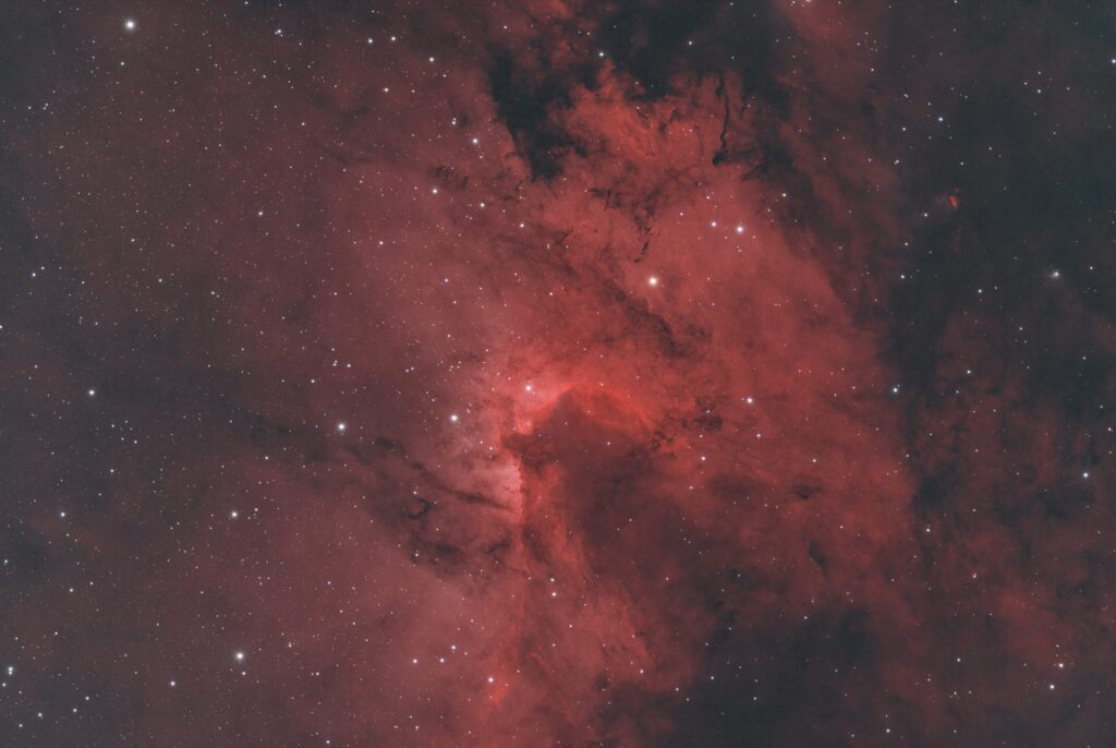 SH2-155 Cave Nebula in Bicolor