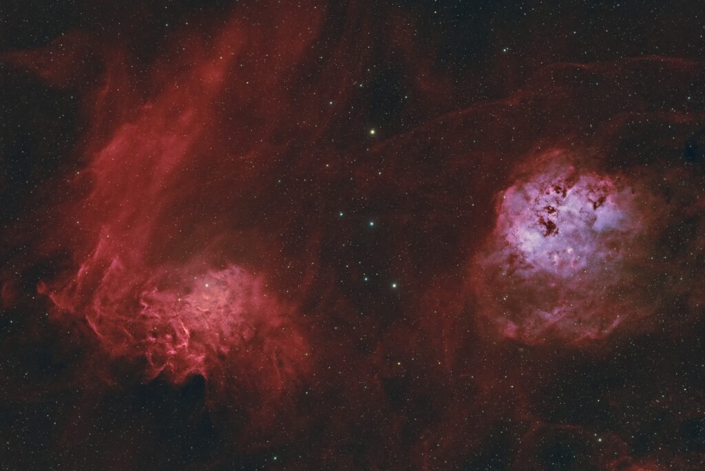 Flaming star nebula and NGC 1893