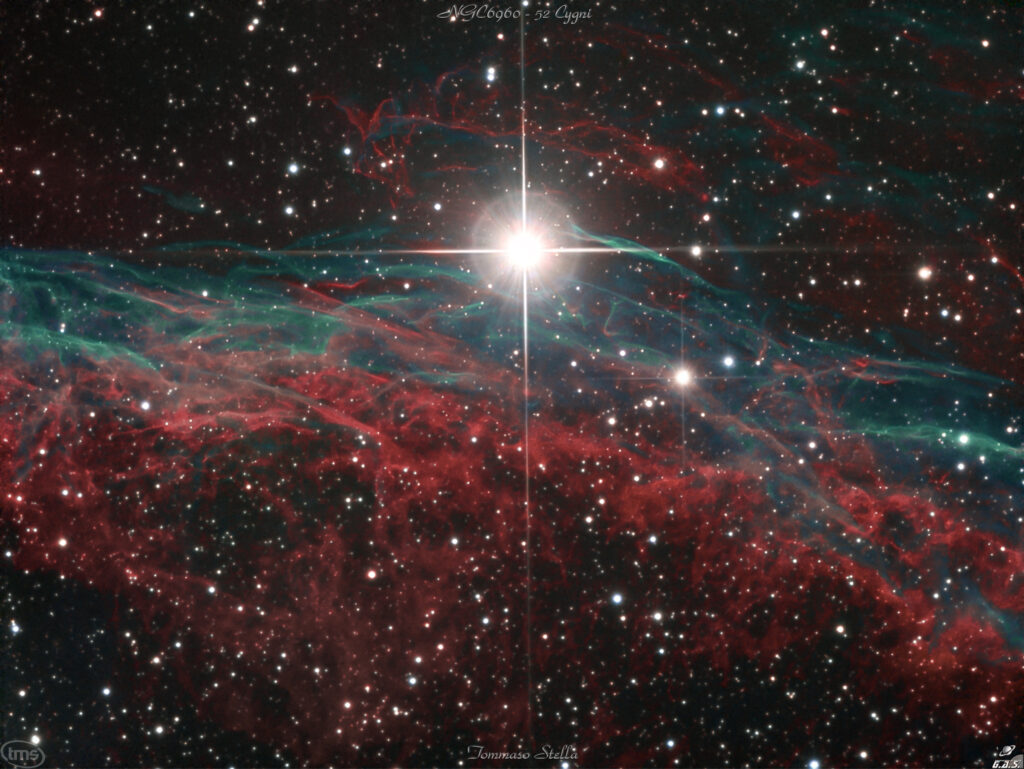 52 Cygni e nebulosa Velo (NGC6960)