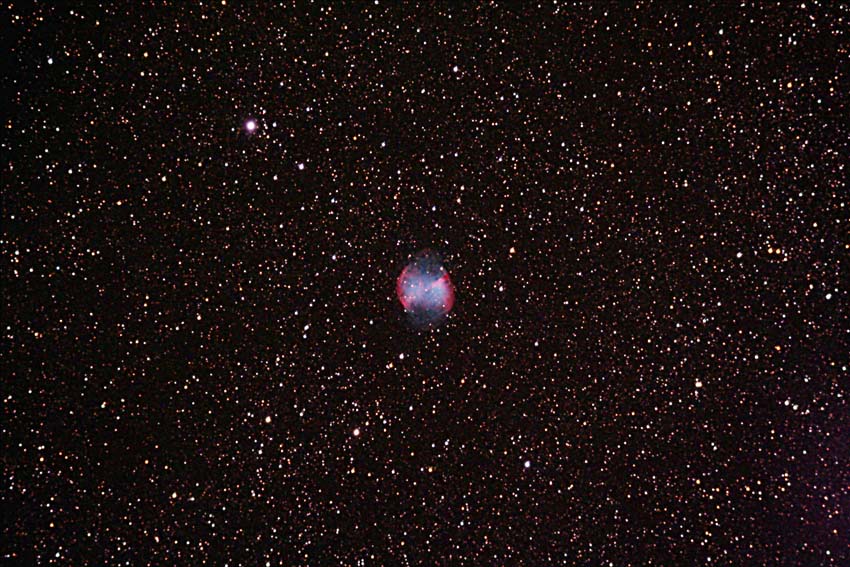Ripresa della Nebulosa M27 da Montefiorino(Mo)