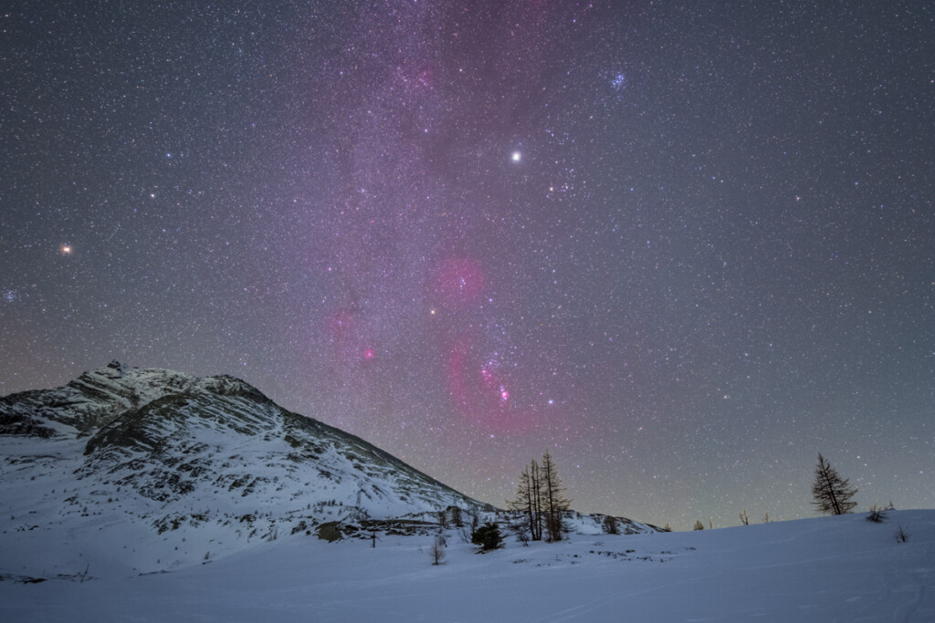 La Via Lattea invernale dai 2000 m.