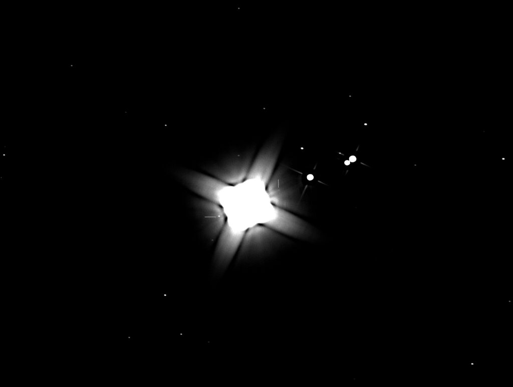 GIOVE affiancato da Amalthea e Thebe