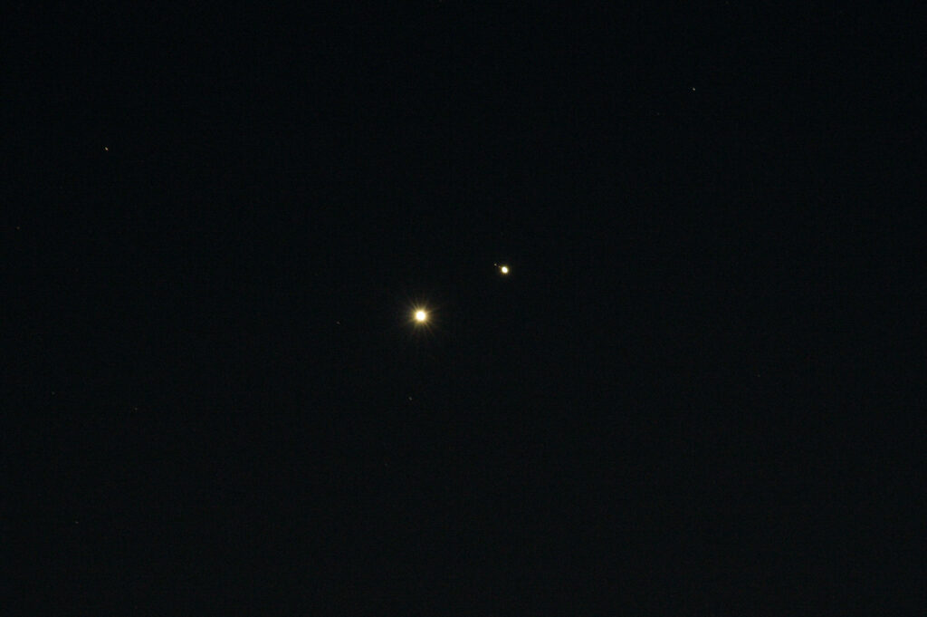 Congiunzione stretta Giove-Venere