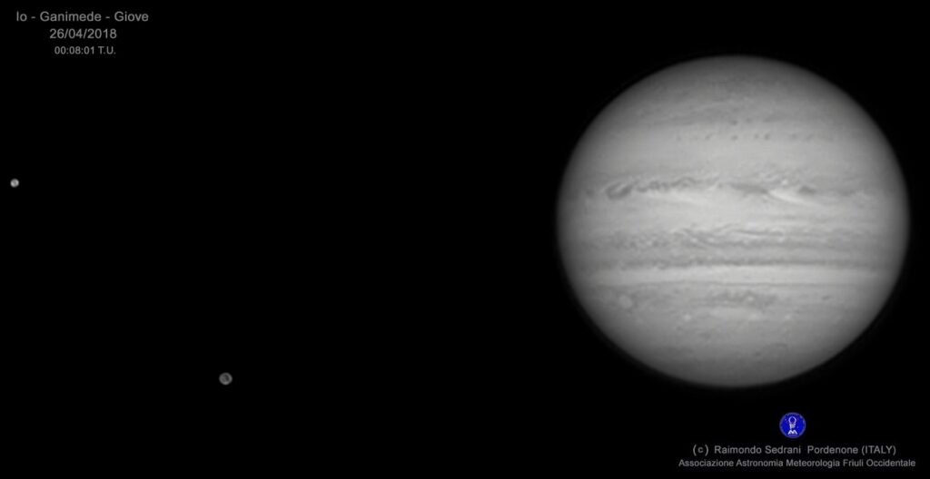 Io,Ganimede e Giove