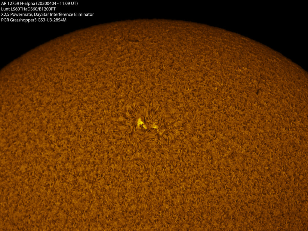AR 12759 in H-alpha