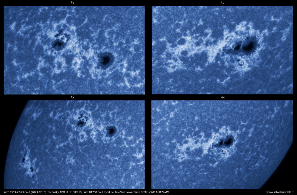 AR 13363-72-73 Ca-K (Powermate comparison)