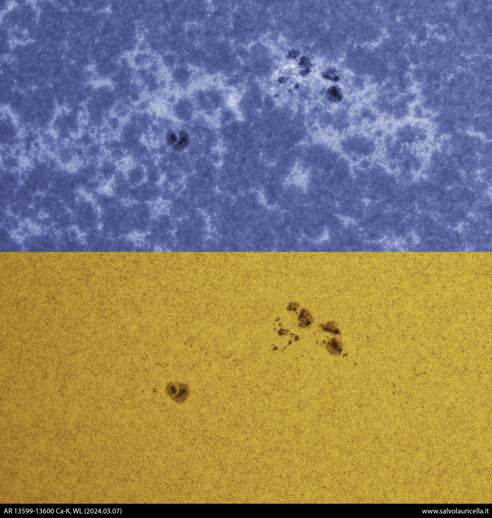 AR 13599-13600 Ca-K, White Light