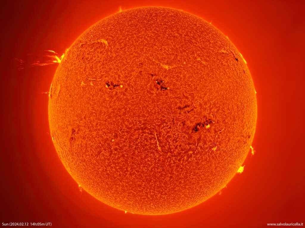 Enorme protuberanza sul Sole