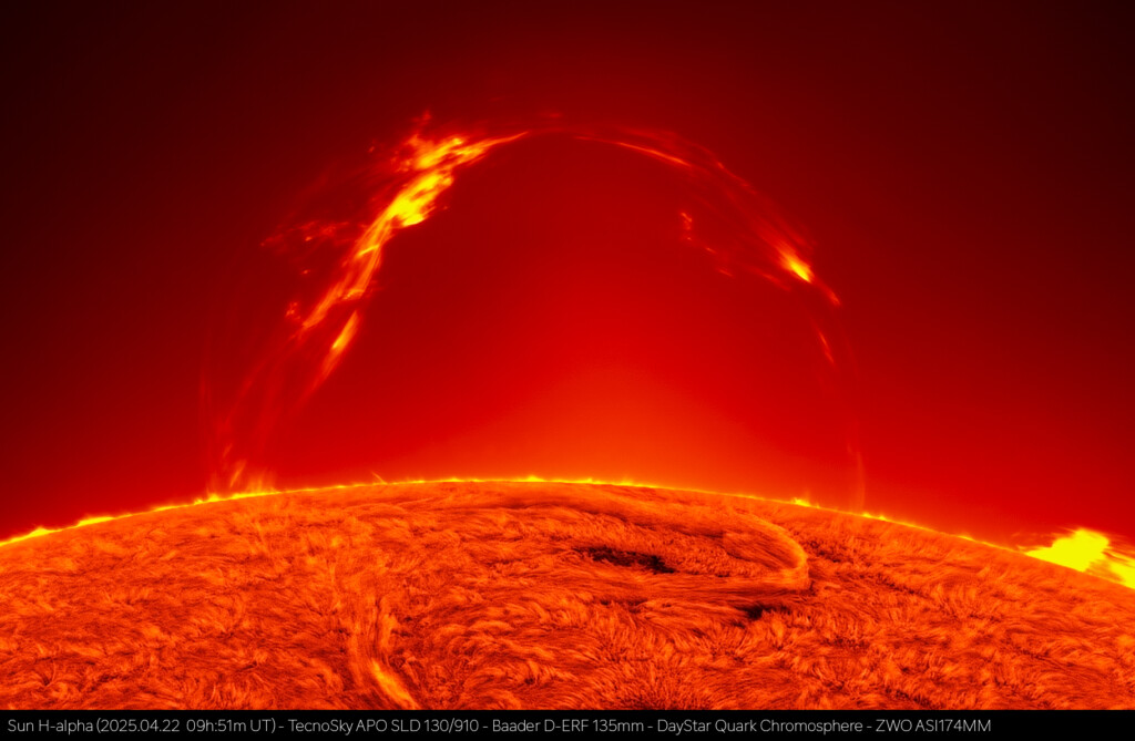 Enorme protuberanza solare