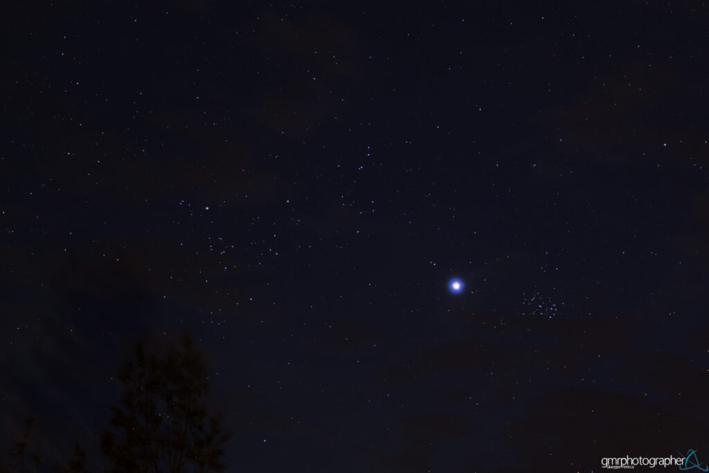 Venere, le Iadi e le Pleiadi